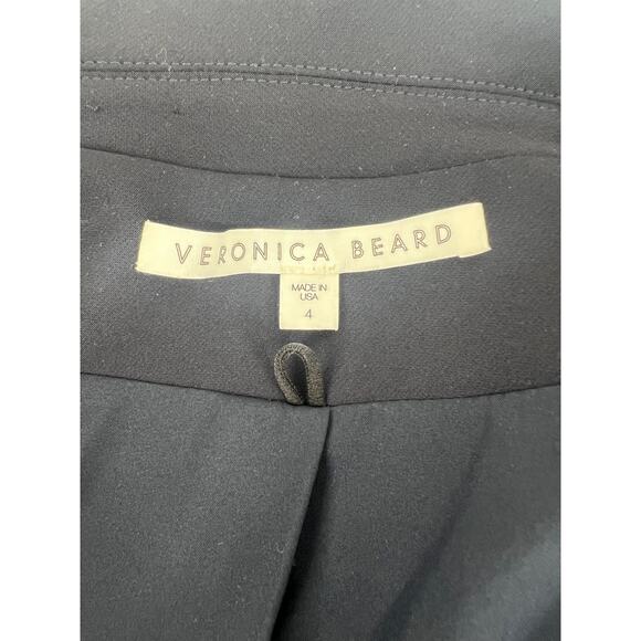 Veronica Beard Hadley Scuba Moto Jacket Navy - Picture 10 of 16